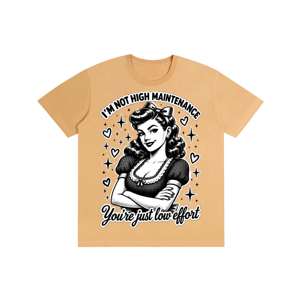 "High maintenance" Pure Cotton Unisex T-Shirt