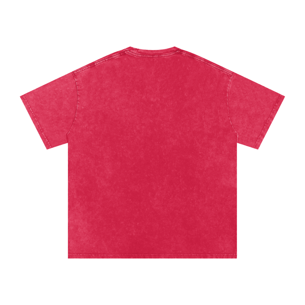 "Space" Snow Washed Oversized Cotton T-Shirt