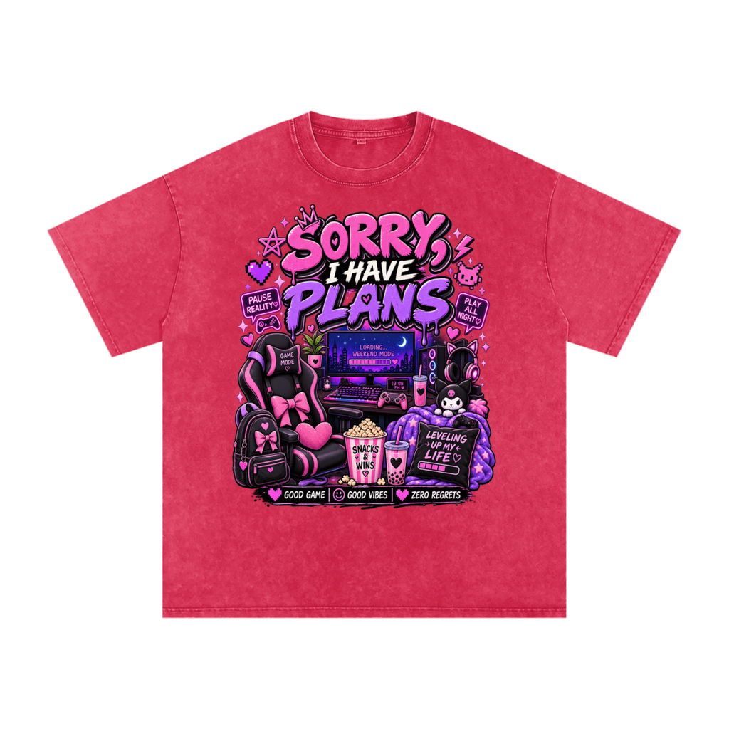 Sorry, I'm Gaming Cozy Oversized Tee