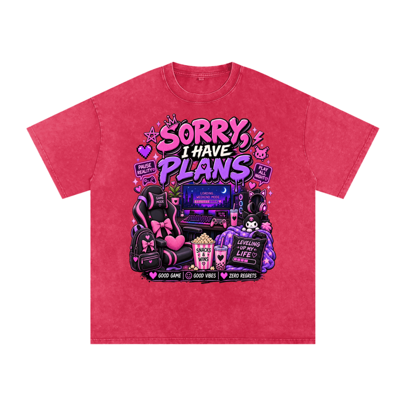 Sorry, I'm Gaming Cozy Oversized Tee