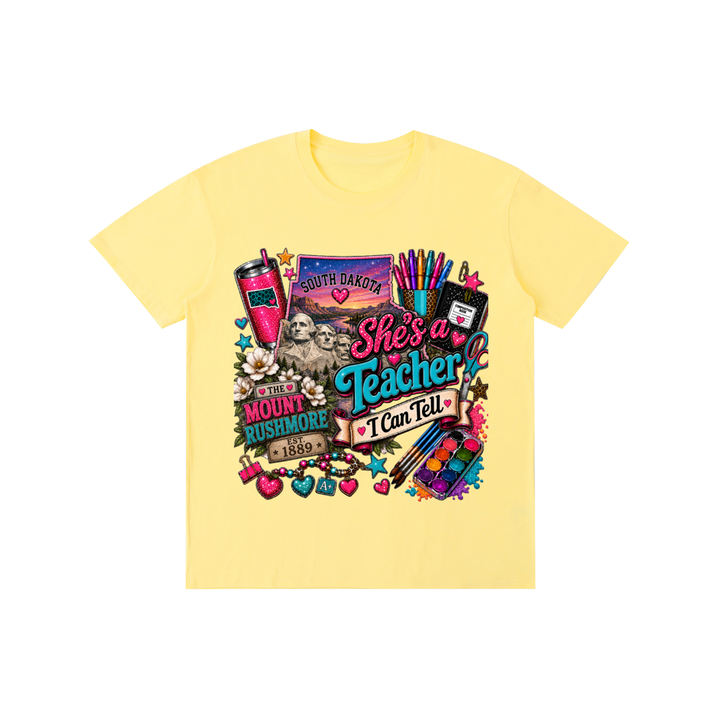 South Dakota "She's a teacher" unisex t-shirt