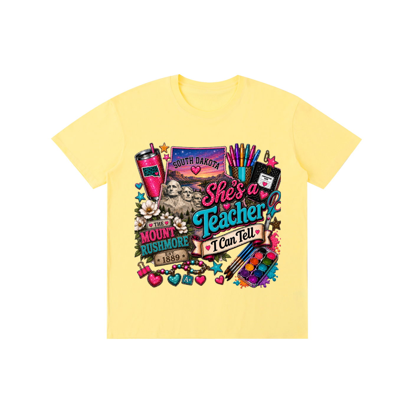 South Dakota "She's a teacher" unisex t-shirt