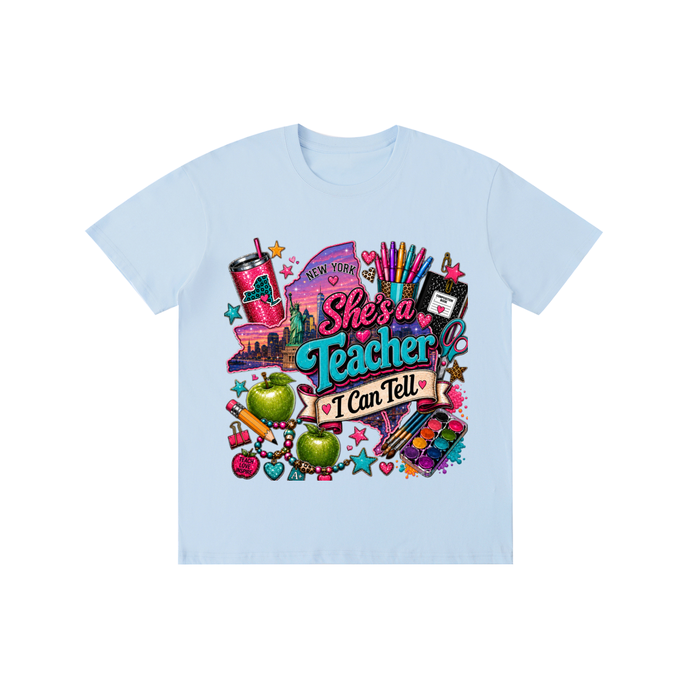 New York "She's a teacher" unisex t-shirt