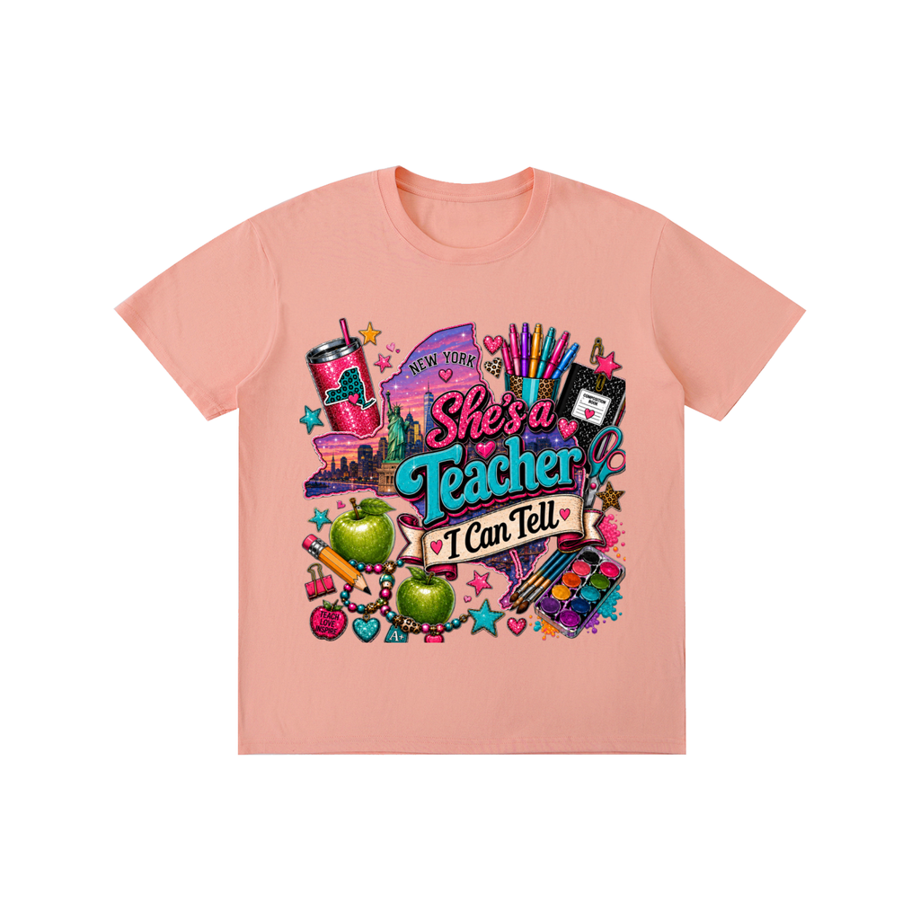 New York "She's a teacher" unisex t-shirt
