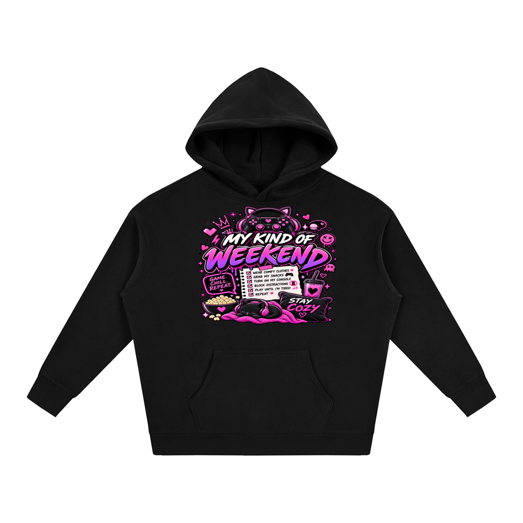 My Type of Wknd Cozy Oversized Hoodie