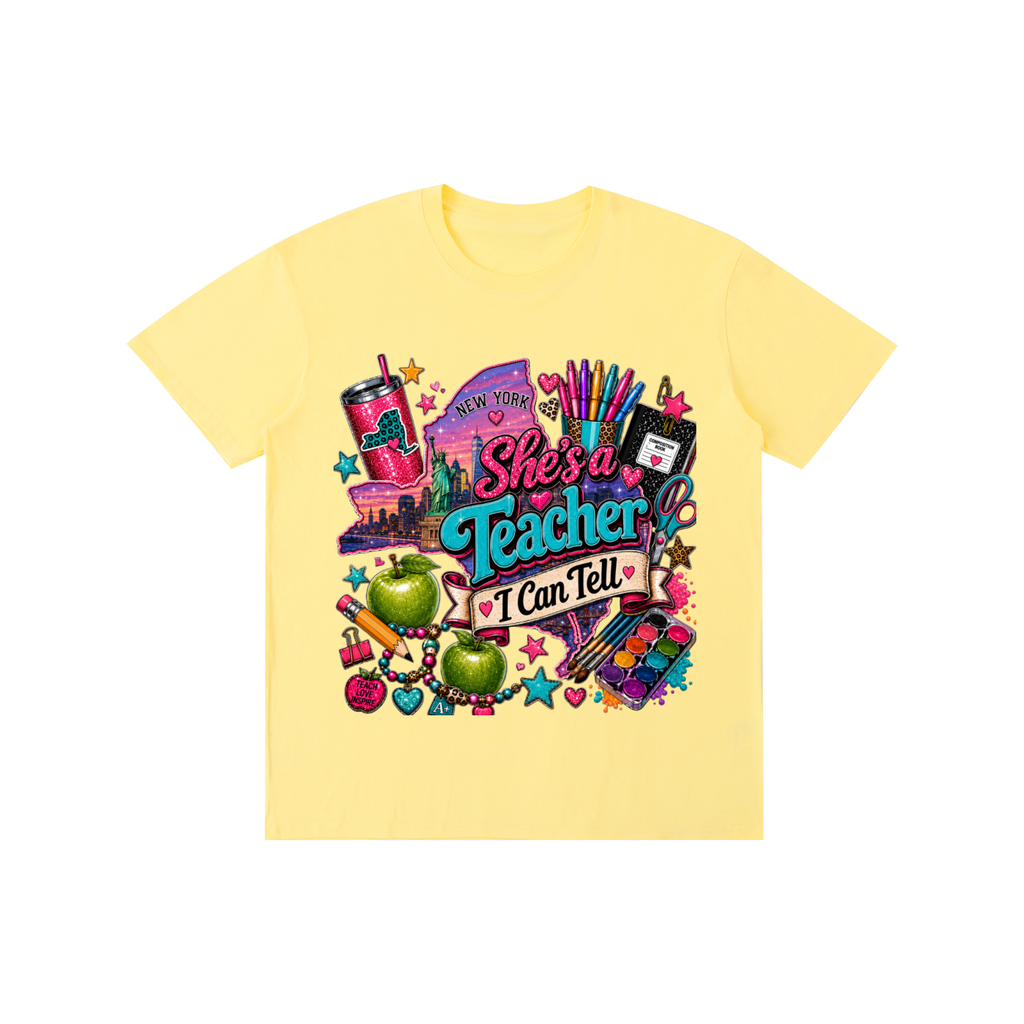 New York "She's a teacher" unisex t-shirt
