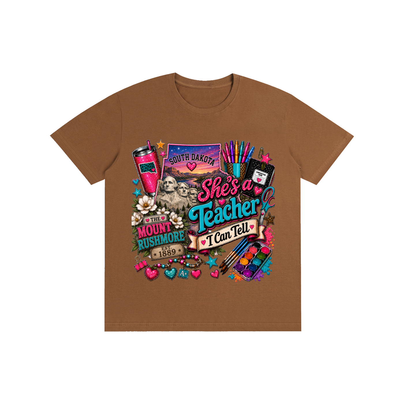 South Dakota "She's a teacher" unisex t-shirt