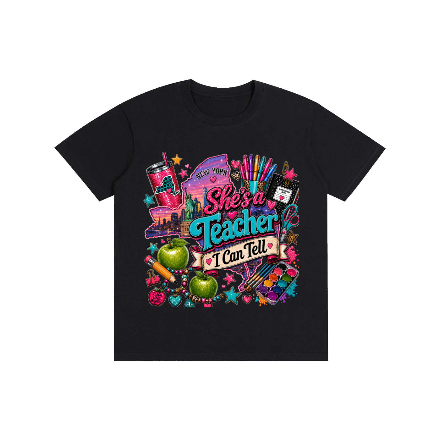 New York "She's a teacher" unisex t-shirt