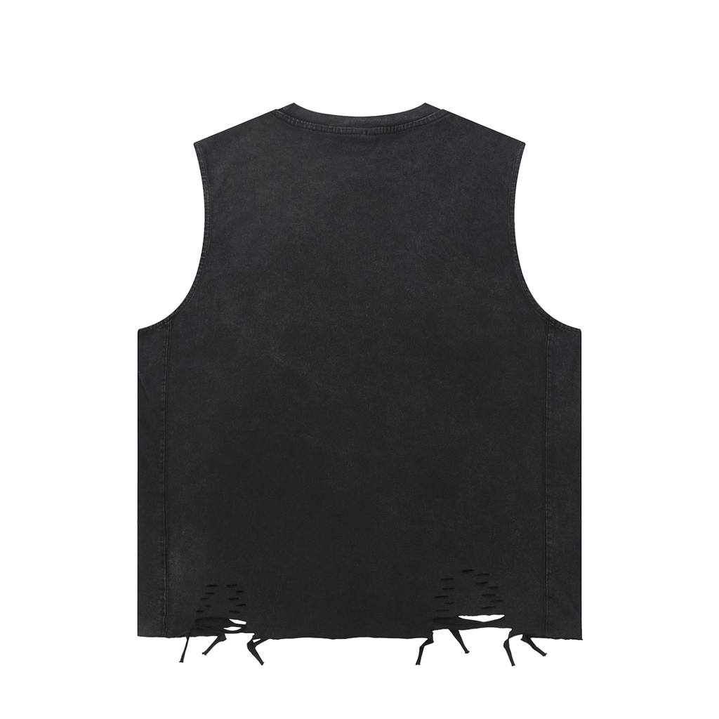 Margarita Washed Raw-Hem Tank Top