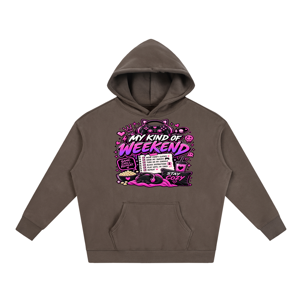 My Type of Wknd Cozy Oversized Hoodie