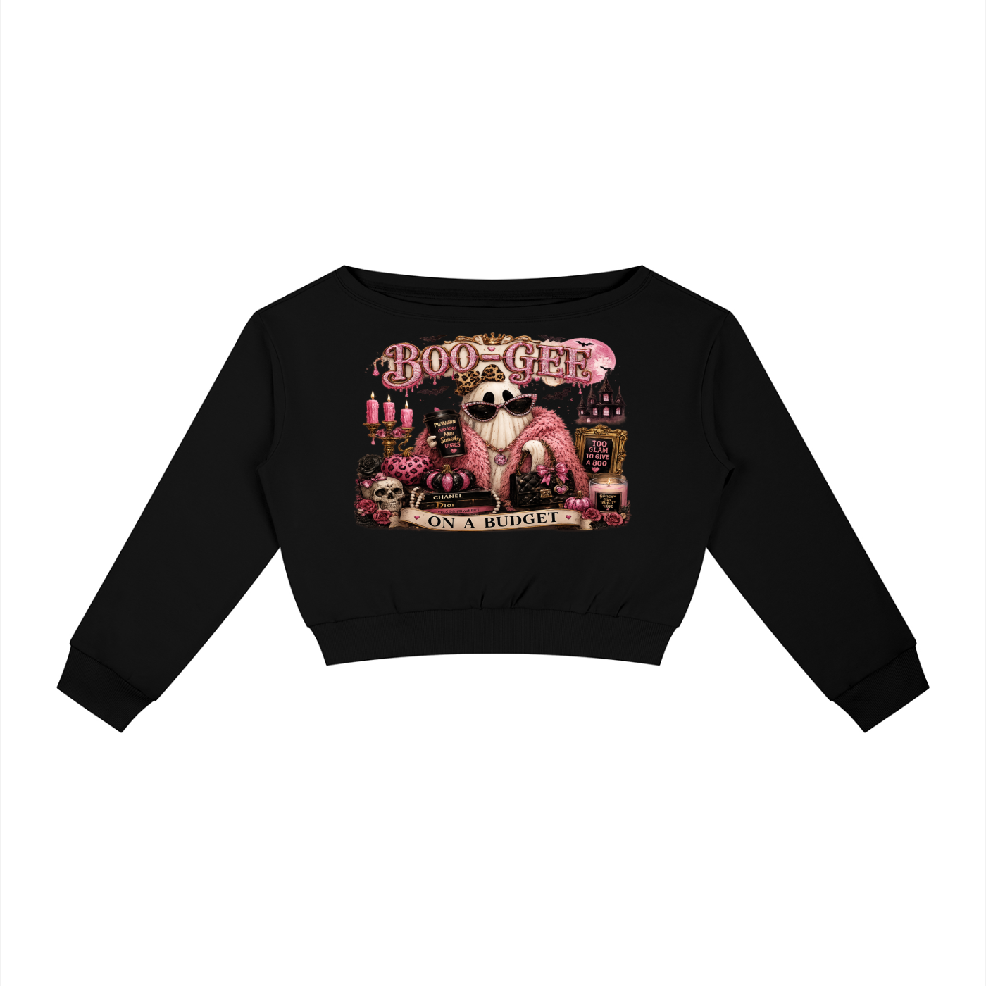 Budget babe Women's Off-Shoulder Sweatshirt