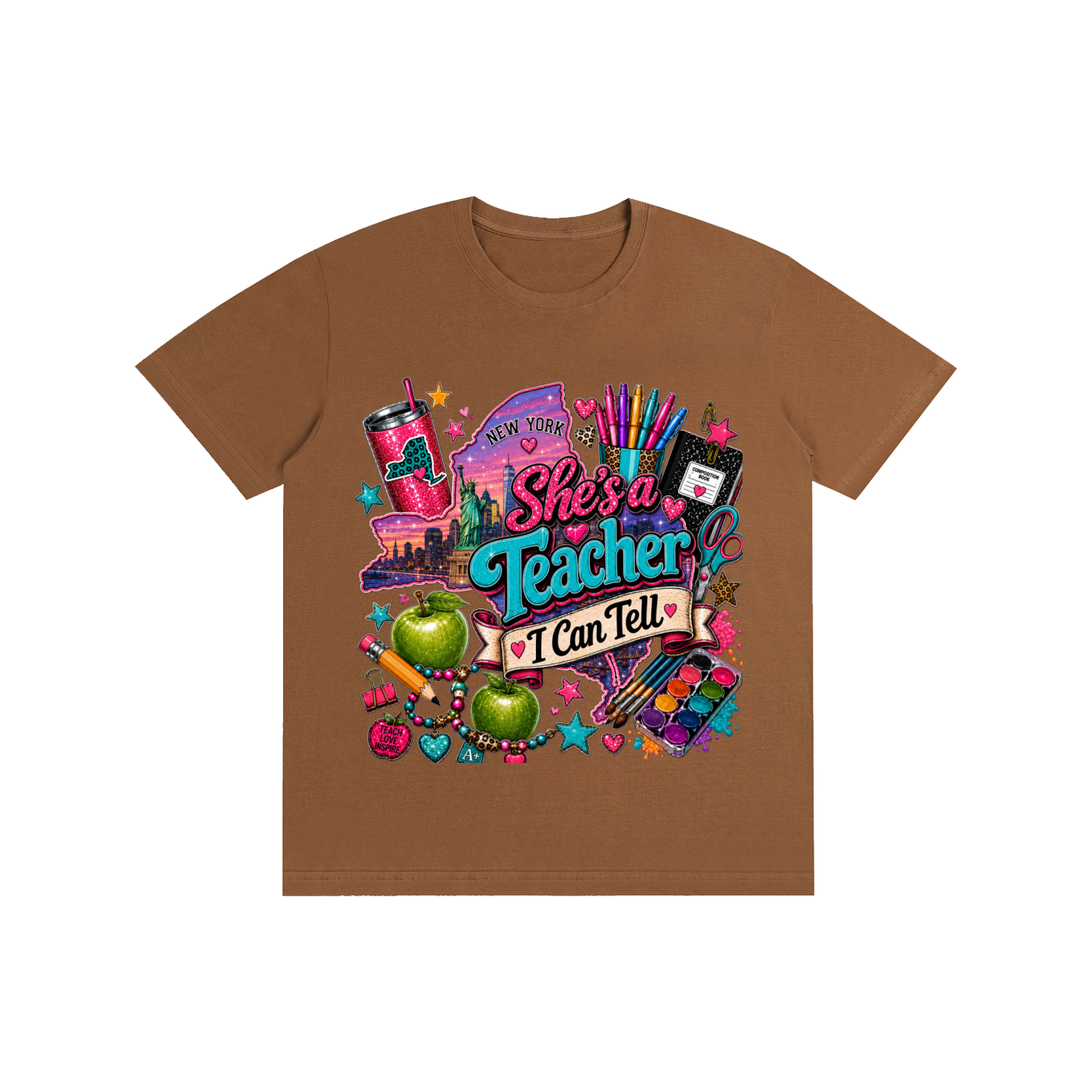 New York "She's a teacher" unisex t-shirt
