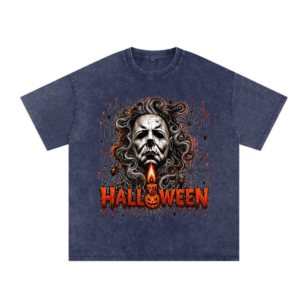 Halloween Vintage Snow-Wash Oversized Tee