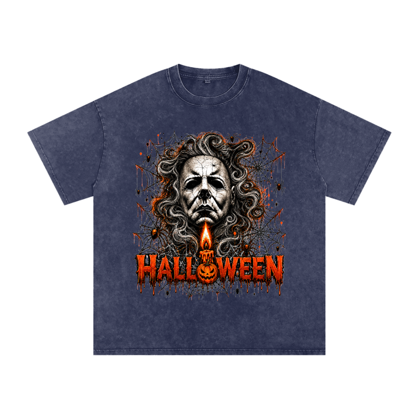 Halloween Vintage Snow-Wash Oversized Tee