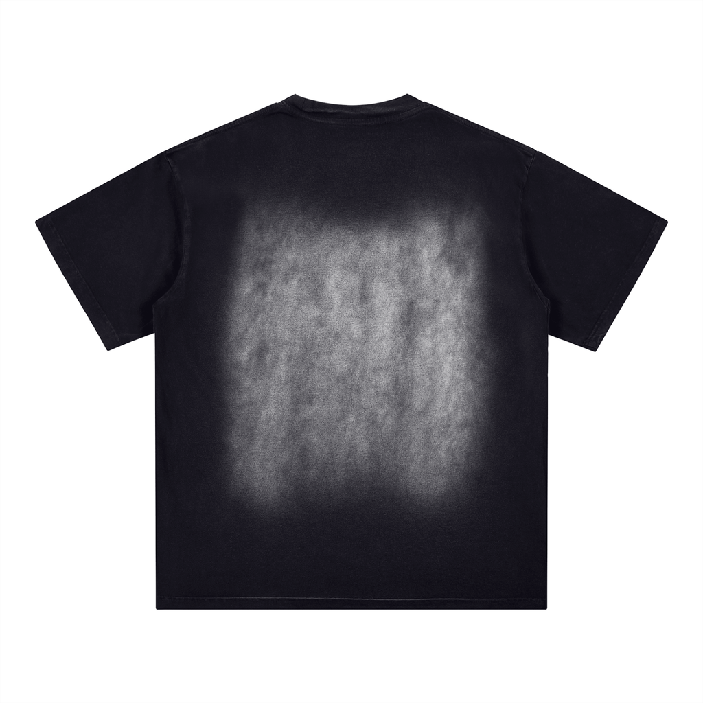"Vibe Check" Square Patch Monkey Washed T-Shirt