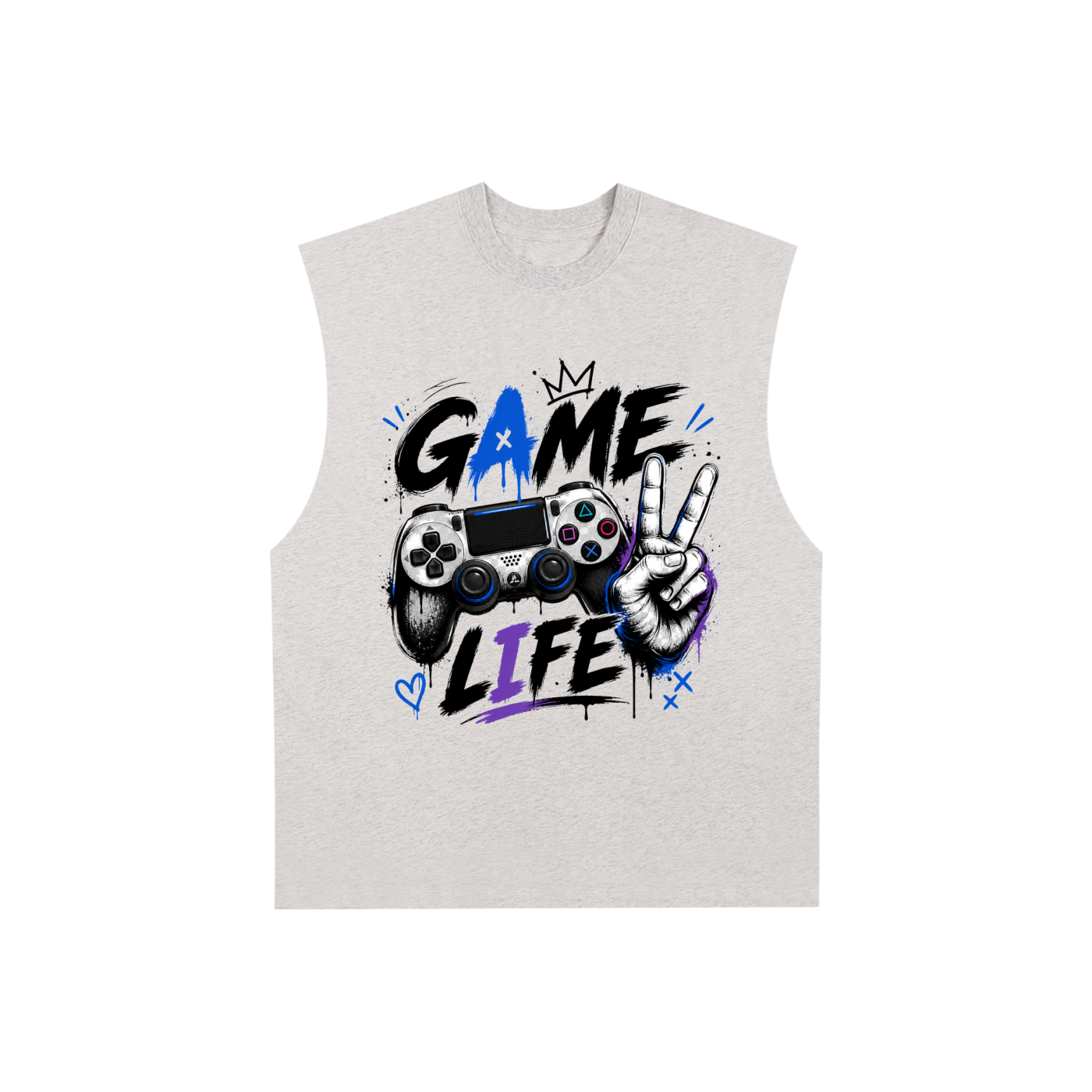 Raw Edge Cotton Tank Top