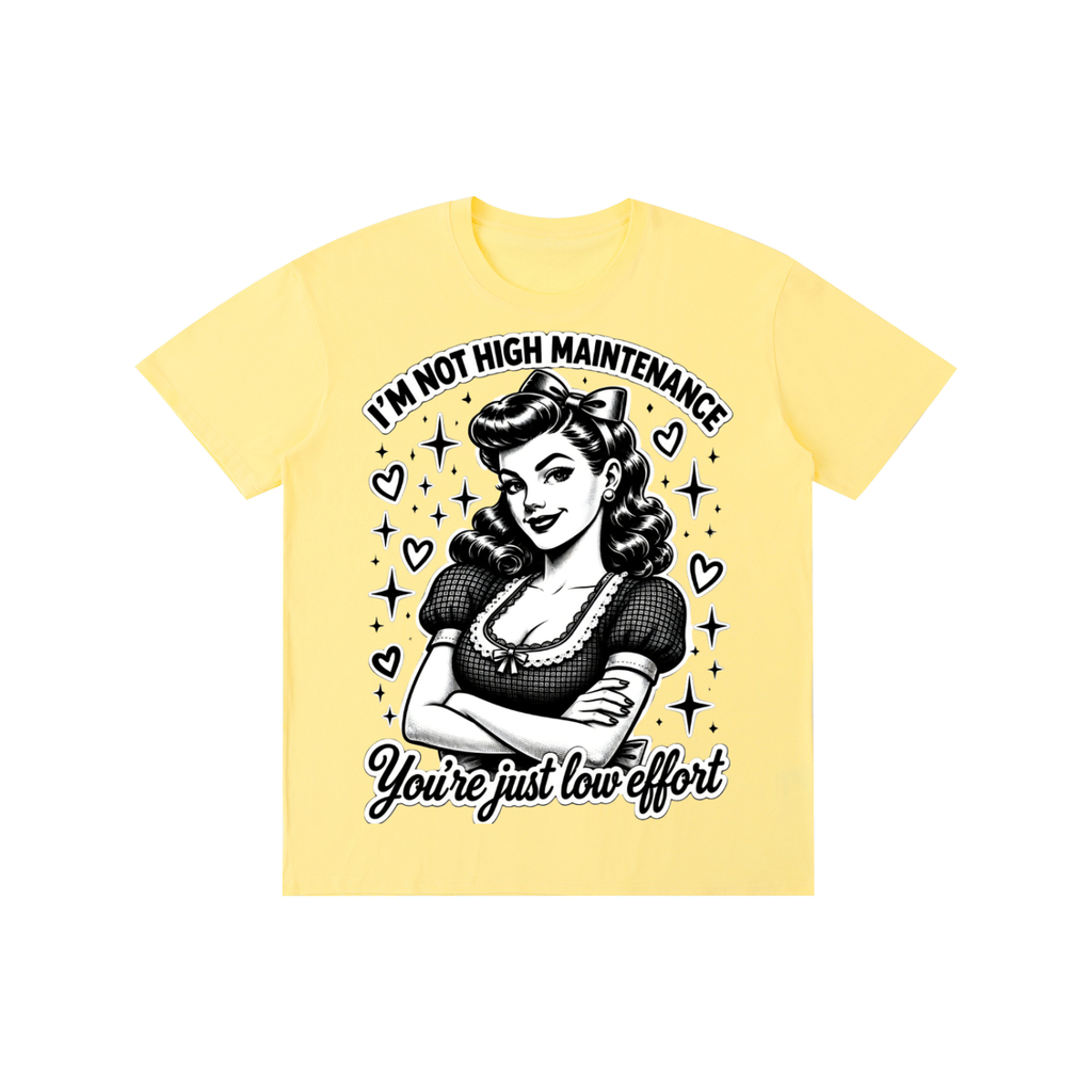 "High maintenance" Pure Cotton Unisex T-Shirt
