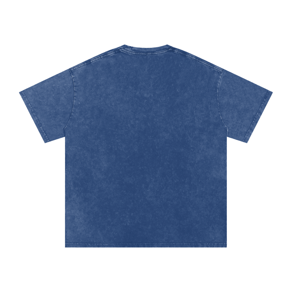 "Creeping" Snow Washed Oversized Cotton T-Shirt