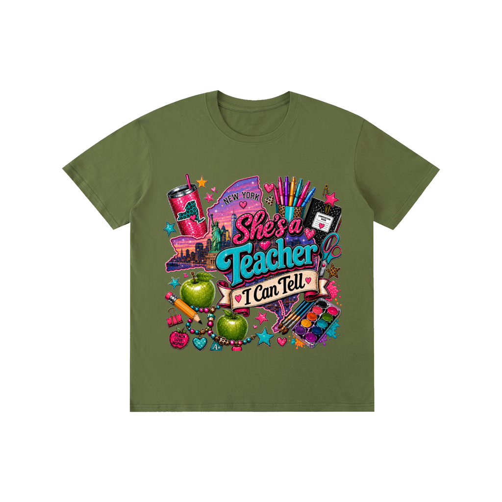 New York "She's a teacher" unisex t-shirt