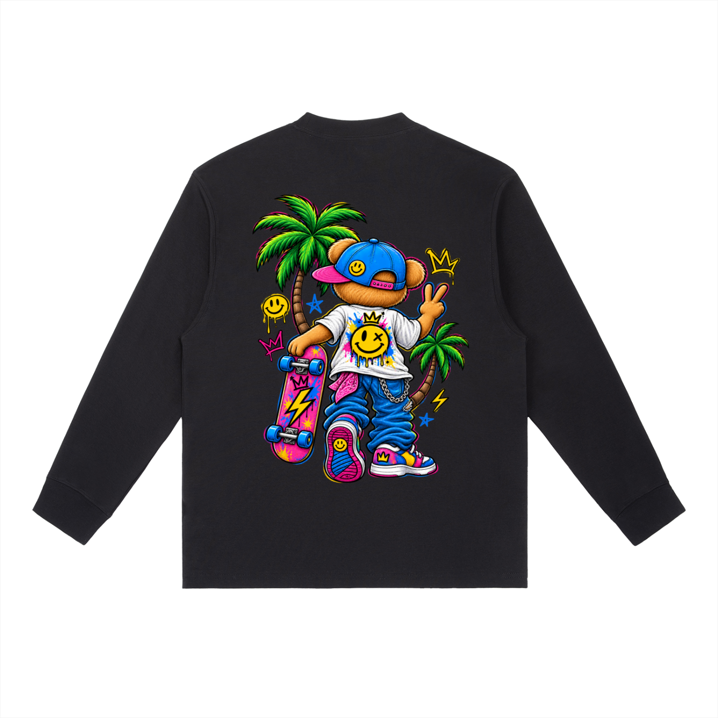 "Peace teddy" Long-Sleeve T-Shirt