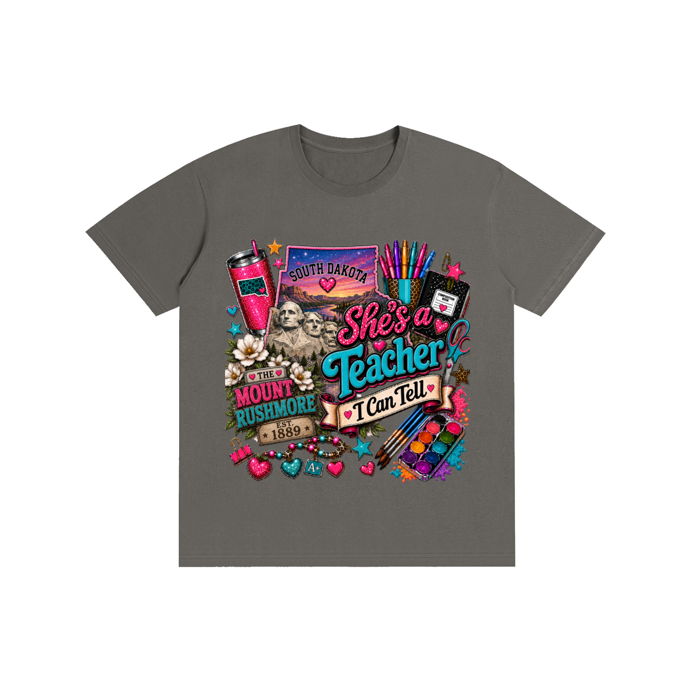 South Dakota "She's a teacher" unisex t-shirt