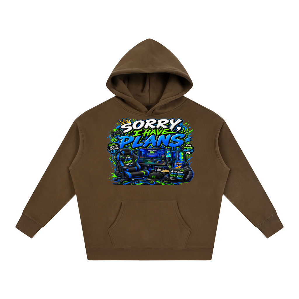 Sorry, I Have Plans Cozy Oversized Hoodie