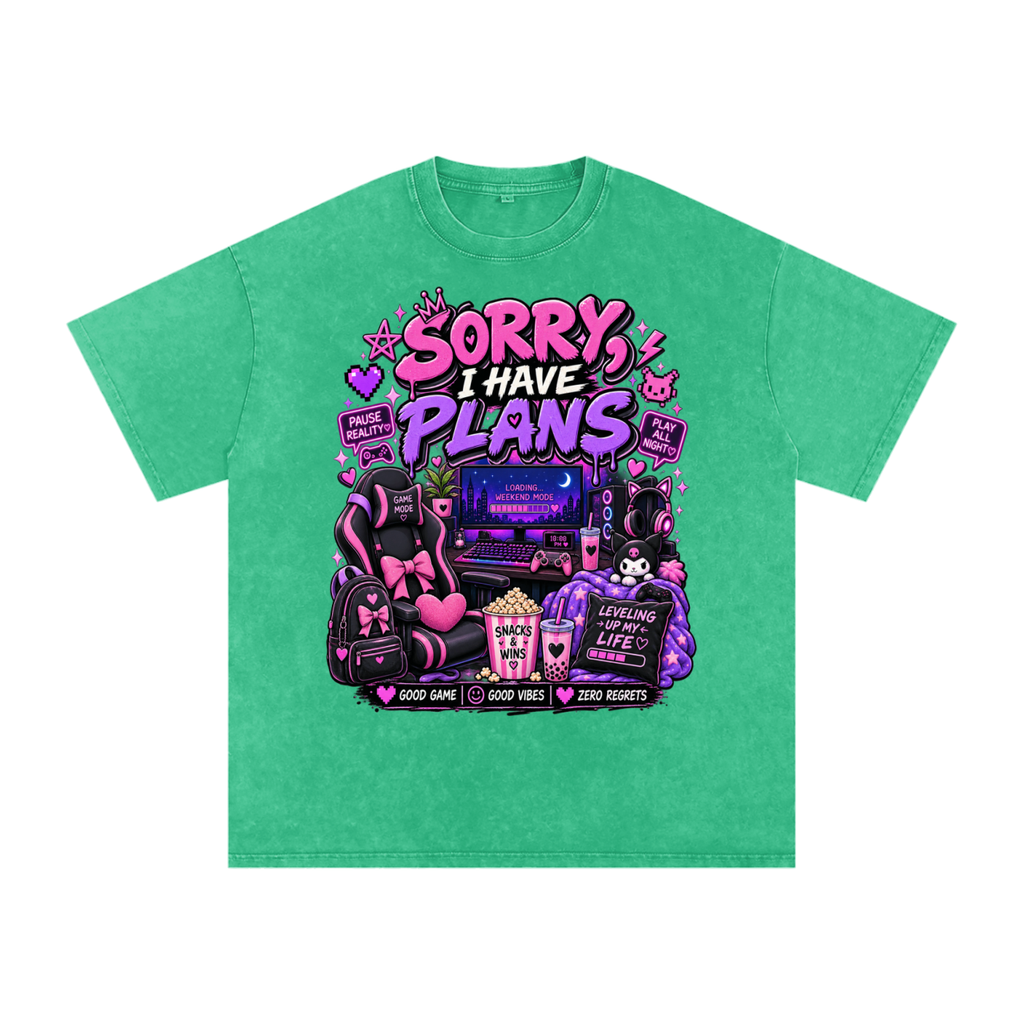 Sorry, I'm Gaming Cozy Oversized Tee