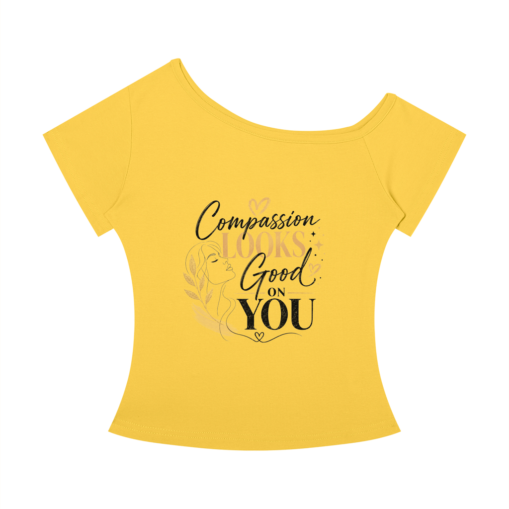 "Looking Good" Women’s Off-the-Shoulder T-Shirt