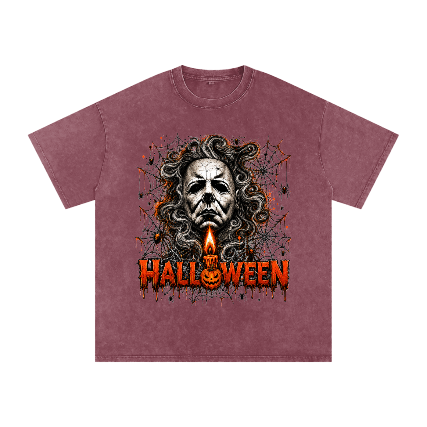 Halloween Vintage Snow-Wash Oversized Tee