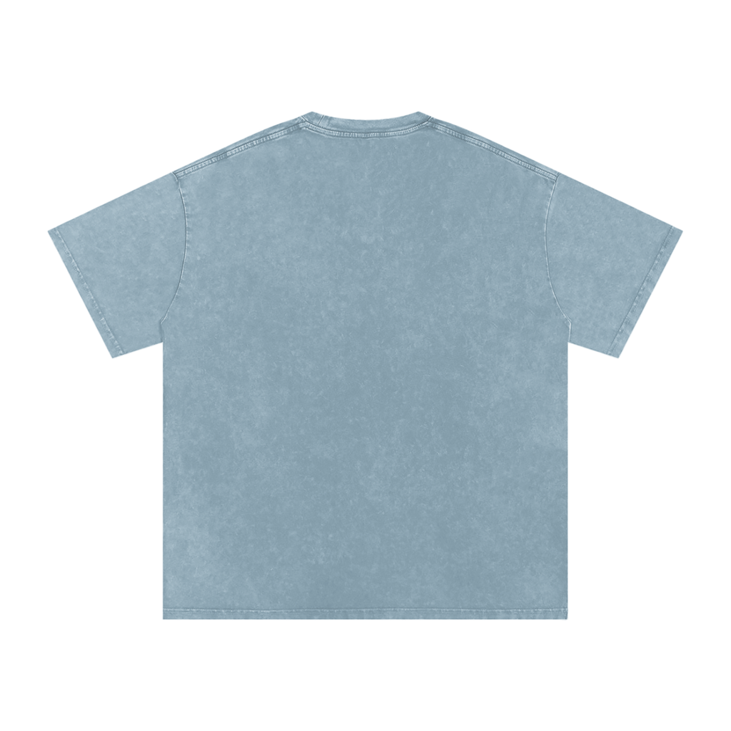 "Creeping" Snow Washed Oversized Cotton T-Shirt