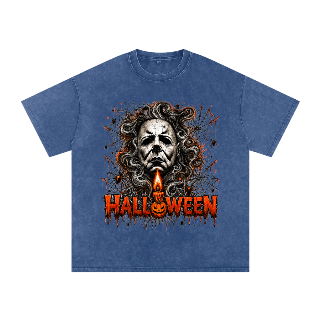 Halloween Vintage Snow-Wash Oversized Tee