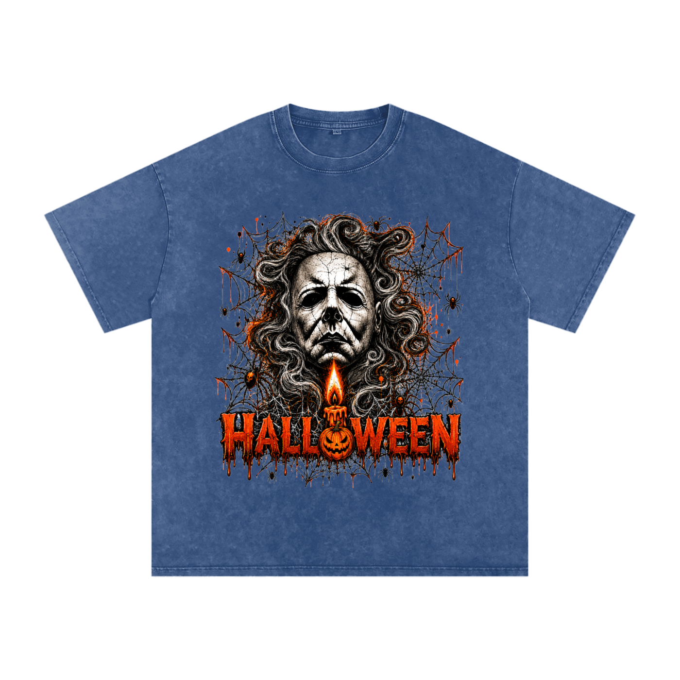 Halloween Vintage Snow-Wash Oversized Tee